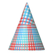 Pop der Rakete, klein, Kariert Partyhütchen (Links)