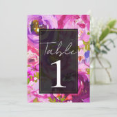 Pop der rosa und Lila blühenden Tischnummer (Stehend Vorderseite)