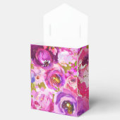 Pop der rosa und Lila, lebhaften Blumenhochzeit Geschenkschachtel (Geöffnet)