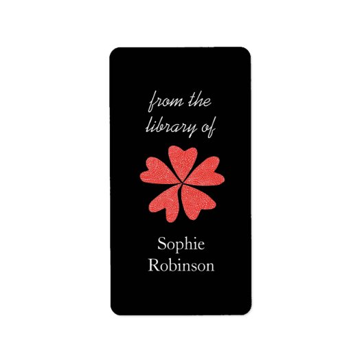 Pop der roten personalisierten mit adressaufkleber (Vorne)