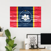 Pop der Staatsflagge Poster (Heimbüro)