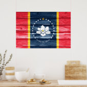 Pop der Staatsflagge Poster (Küche)