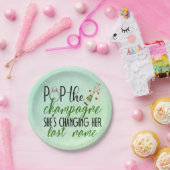 Pop der Verlobung Champagne Teller (Party)