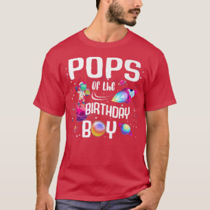 Pop der Weltraumfamilie Geburtstag T-Shirt