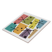 Pop des Atomzeitalters - mehrfarbig Fliese (Seite)