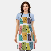 Pop des Atomzeitalters - mehrfarbig Schürze (Getragen)
