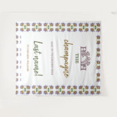 Pop des Brautparty "Champagner", das den Namen Cha Wandteppich (Vorderseite (Horizontal))