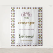Pop des Brautparty "Champagner", das den Namen Cha Wandteppich (Vorderseite)