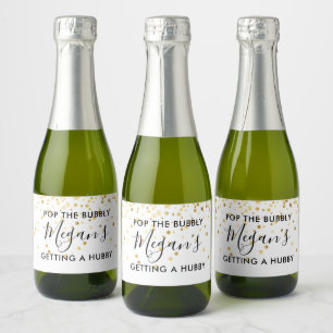 Pop des Bubbly-Individuellen Namens - Ein Hubby ho Schaumweinetikett