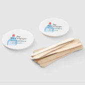 Pop des Champagner-blauen Brautparty Name Datum hi Fächer (Non-assembled)