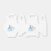 Pop des Champagner-blauen Brautparty Name Datum hi Geschenkschachtel (Ungefaltet)