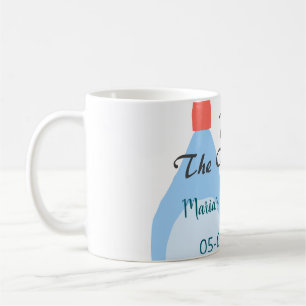 Pop des Champagner-blauen Brautparty Name Datum hi Kaffeetasse