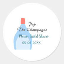Pop des Champagner-blauen Brautparty Name Datum hi