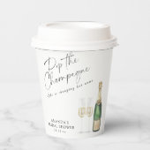 Pop des Champagner-Brautparty Pappbecher (Vorderseite)