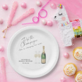 Pop des Champagner-Brautparty Pappteller (Party)