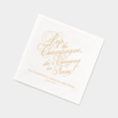 Pop des Champagner-Brautparty Servietten Mit Folie (Links)