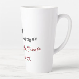 Pop des Champagner-Rosa Brautparty Name Datum hinz Milchtasse