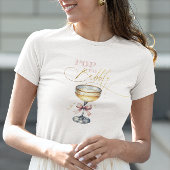 Pop des knackigen Champagner Pink Bow Tri-Blend Shirt