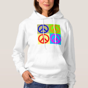 Pop des Peace Sign Symbol Art Hoodie