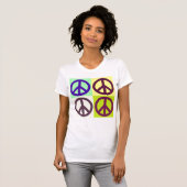 Pop des Peace Sign Symbol Art T-Shirt (Vorne ganz)