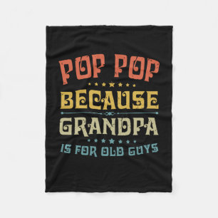 Pop des Vaters Pop, weil Opa für alte Typ ist Fleecedecke
