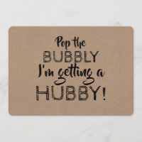 Pop des Vorschlags für eine Bubbly Funny Bridesmai