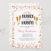 Pop Die Bubbly, die ich bekomme eine Hubby-Einladu Einladung (Vorne/Hinten)