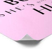 Pop die Bubbly, sie bekommt einen Hubby-Rückfall Poster (Ecke)