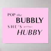 Pop die Bubbly, sie bekommt einen Hubby-Rückfall Poster (Vorne)