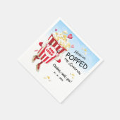 Pop Die Frage Popcorn-Verlobung Serviette (Ecke)