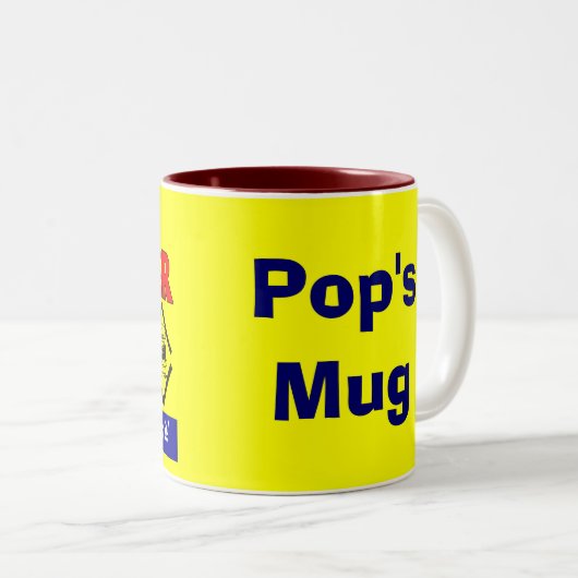 Pop Diner Retro Custom Coffee Tasse (VorderseiteRechts)