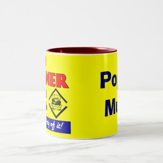 Pop Diner Retro Custom Coffee Tasse (Mittel)