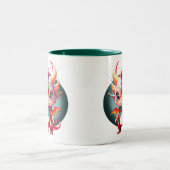 Pop Dragon Zweifarbige Tasse (Mittel)