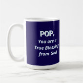 Pop, du bist ein echter Segen Gottes Kaffeetasse (Links)