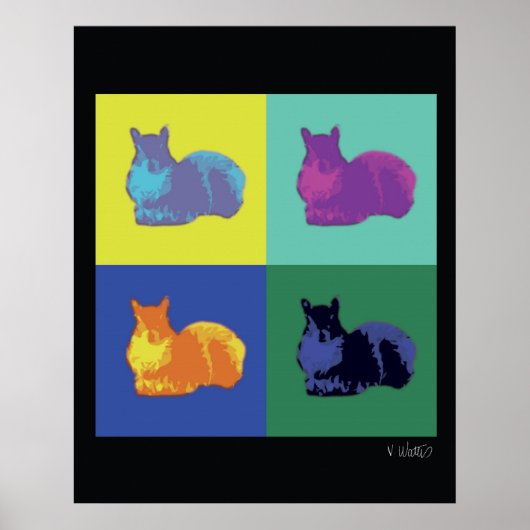 Pop Eichhörnchenplakat Poster (Vorne)