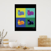 Pop Eichhörnchenplakat Poster (Küche)