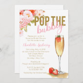 Pop Einladung der blühenden Brautdusche (Vorne/Hinten)