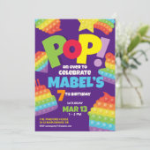 Pop! | Einladung zum Geburtstag (Stehend Vorderseite)