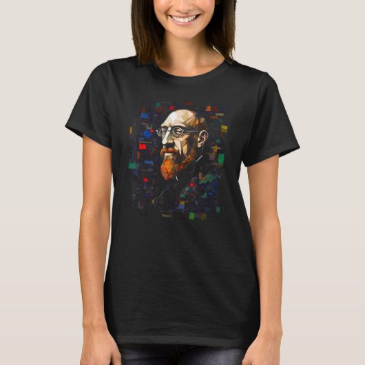 Pop Erik Satie Music Composer Piano T-Shirt (Vorderseite)