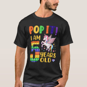 Pop Es 5te Geburtstagskindermädchen Jungen 5 Jahre T-Shirt