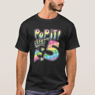 Pop Es 5th Birthday Girls Boys 5 Jahre altes Fidge T-Shirt