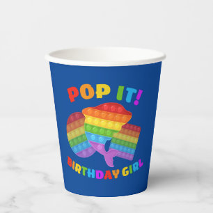 Pop Es Dot Tag Dolphin für Geburtstagskinder stain Pappbecher