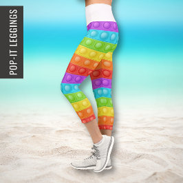 Pop-es farbenfrohe Aktive Sportlerkreuz Pilates Yo Capri Leggings