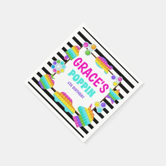 Pop es Fidget Napkin Serviette (Ecke)