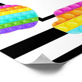 Pop Es Geburtstag Begrüßungszeichen Poster (Ecke)