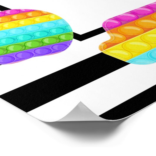 Pop Es Geburtstag Begrüßungszeichen Poster (Ecke)