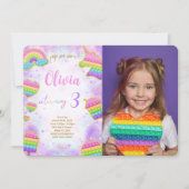 Pop es Geburtstag Foto Einladung (Vorderseite)