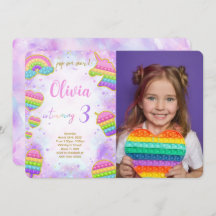 Pop es Geburtstag Foto Einladung