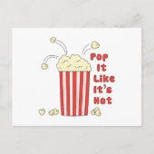 Pop es ist so, als wäre es heiß postkarte (Vorderseite)