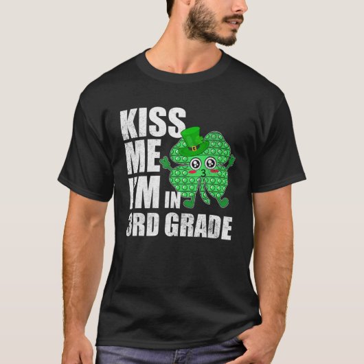 Pop es küsste mir, ich bin in 3D-Klasse St Patrick T-Shirt (Vorderseite)